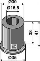 Buchse 35x41 Passend für Breviglieri