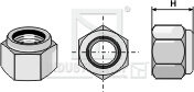 Selbstsichernde Sechskantmutter M16x2 10.9 Passend...