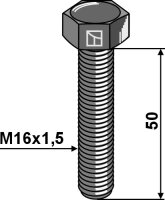 Sechskantschraube mit Feingewinde M16x15x50 12.9