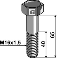 Sechskantschraube mit Feingewinde M16x15X65 12.9 Passend...