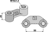 Bügelmutter M16x15 -50 Passend für Maschio...