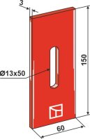 Abstreiferblech für Packerwalzen Passend für...