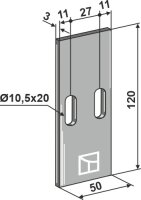 Abstreiferblech für Packerwalzen Passend für...