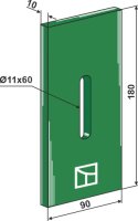Greenflex Kunststoff-Abstreifer für Packerwalzen...