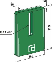 Greenflex Kunststoff-Abstreifer für Packerwalzen...
