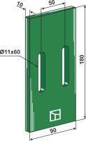 Greenflex Kunststoff-Abstreifer für Packerwalzen...