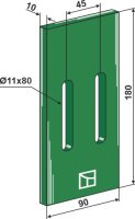 Greenflex Kunststoff-Abstreifer für Packerwalzen...