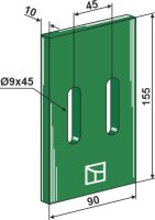 Greenflex Kunststoff-Abstreifer für Packerwalzen...