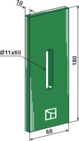 Greenflex Kunststoff-Abstreifer für Packerwalzen...