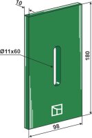 Greenflex Kunststoff-Abstreifer für Packerwalzen...