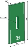 Greenflex Kunststoff-Abstreifer für Packerwalzen...