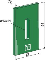 Greenflex Kunststoff-Abstreifer für Packerwalzen...