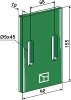 Greenflex Kunststoff-Abstreifer für Packerwalzen...