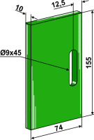 Greenflex Kunststoff-Abstreifer für Packerwalzen...
