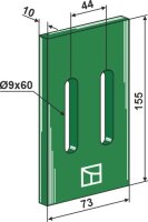 Greenflex Kunststoff-Abstreifer für Packerwalzen...