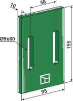 Greenflex Kunststoff-Abstreifer für Packerwalzen...