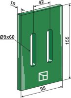 Greenflex Kunststoff-Abstreifer für Packerwalzen...