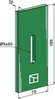 Greenflex Kunststoff-Abstreifer für Packerwalzen...