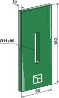 Greenflex Kunststoff-Abstreifer für Packerwalzen...