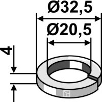 Federring Ø325x4xØ205