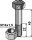 Schraube mit Sicherungsmutter M16x15x45 12.9