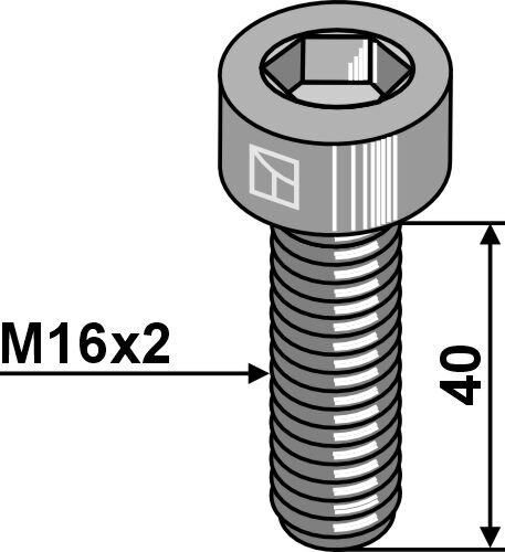 Innensechskantschraube M16x2x40 10.9