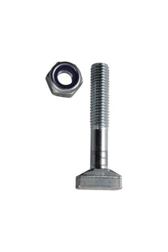 Hammerkopfschraube 10x65 mit selbstsichernder Mutter 8.8