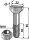 Hammerkopfschraube 10x65 mit selbstsichernder Mutter 8.8