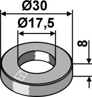 Unterlegscheibe Ø30x8xØ175 DIN7989-2...
