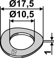 Federscheibe Ø175x1xØ105 DIN137