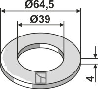 Scheibe Ø645x4xØ39