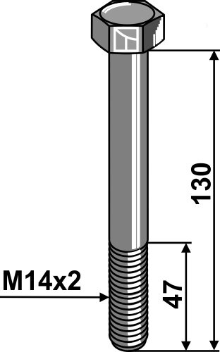 Schraube M14x130 10.9