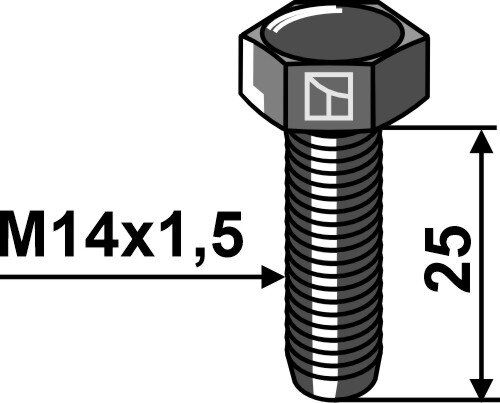 Schraube M14x15 8.8