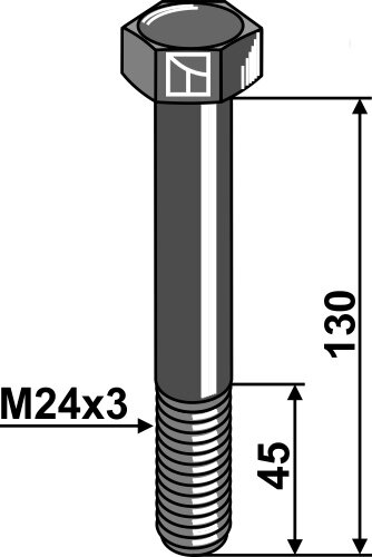 Schraube M24x3x130 10.9 Passend für Spearhead Mc Connel 204614