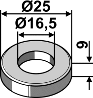 Buchse Ø25x9xØ165 Passend für...