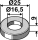 Buchse Ø25x9xØ165 Passend für Agrimaster AG3000500