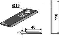 Rotorklinge Passend für Agria 479045-AG