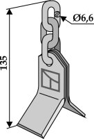 Y-Messer mit 3-gliedr. Kette RK 2 1/2 B Passend für...