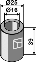 Buchse Ø25x16xØ39 Passend für Bomford