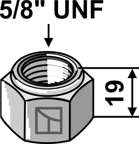 Sicherungsmutter 5/8UNF Passend für Mc Connel Bomford 141006