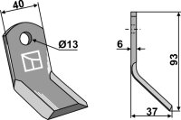 Y-Messer Passend für Carroy et Giraudon 26264