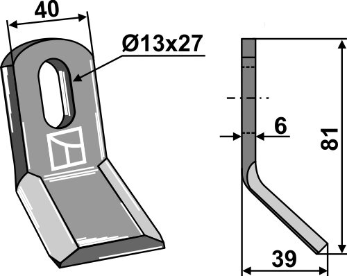 Y-Messer Passend für Carroy et Giraudon 36795