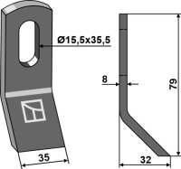 Y-Messer Passend für Carroy et Giraudon 36801