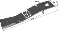 Mähermesser 610mm links Passend für Mc Connel...