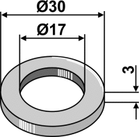 Scheibe Ø30x3xØ175 Passend für...