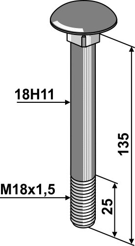 Schraube M18x15 Passend für Dücker 901018005