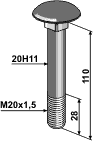 Schraube M20x15 Passend für Dücker 901020068