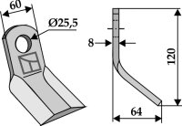 Y-Messer Passend für Ferri 901086