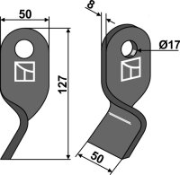 Gedrehtes Messer Passend für Ferri 901138