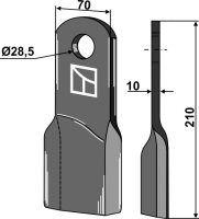 Gedrehtes Messer Passend für Fischer